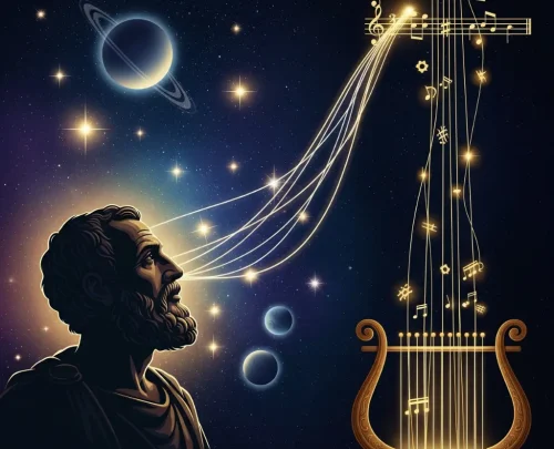 Pythagoras and the Music of the Spheres 1024x830px